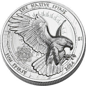 2024 Oglala Lakota Sioux 1 oz. Silver Native Sun Spirit Dollar Main Image