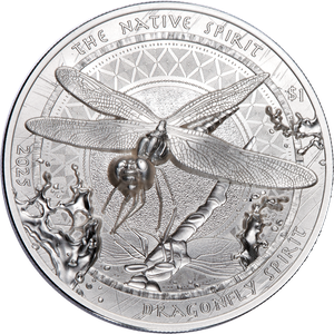 2025 Oglala Lakota Sioux 1 oz. Silver Native Dragonfly Spirit Dollar Main Image