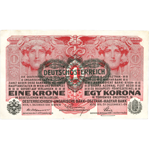 ND (1919) Austria 1 Krone Bank Note Main Image