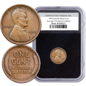 1909 Lincoln Head Cent in Holder Main Image