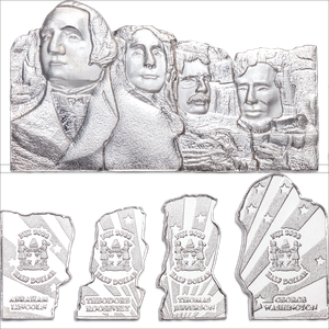 2022 Fiji Silver $2 Mt Rushmore Set Main Image