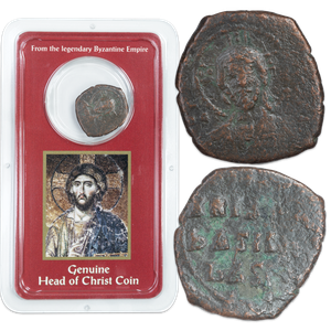 10th-11th Century A.D. Portrait of Christ Coin Showpak Main Image