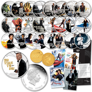 2021-2022 Tuvalu James Bond Movie Collection Main Image