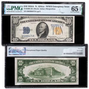 Series 1934A WWII Emergency $10 Silver Certificate Main Image