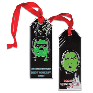 Dracula/Frankenstein Bookmark Challenge Coin Main Image