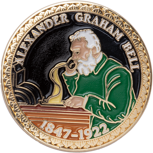 Alexander Graham Bell Challenge Coin Main Image
