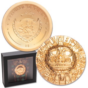 2021 Palau Gold-Plated 1 oz. Silver $5 Inca Sun God Main Image