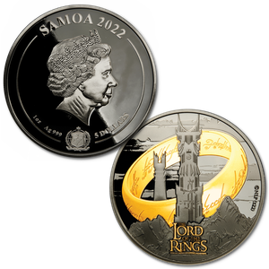 2022 Samoa 1 oz. Silver $5 Lord of the Rings - One Ring Main Image