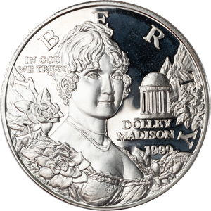 1999-P Dolley Madison Commemorative Silver Dollar Main Image