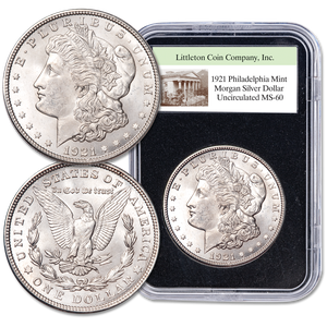 1921 Morgan Silver Dollar in Holder Main Image