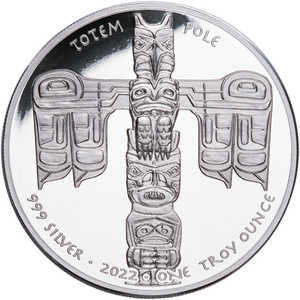 2022 Oglala Sioux Silver $1, Totem Pole Main Image