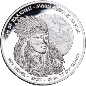 2023 Oglala Lakota Sioux 1 oz. Silver $1 Moon Goddess Main Image