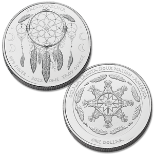 2022 Oglala Sioux Silver $1, Dreamcatcher Main Image