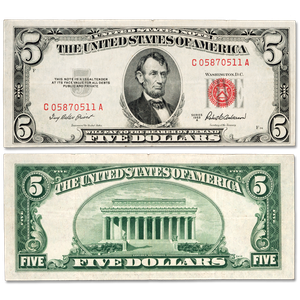1953A $5 Legal Tender Note Main Image