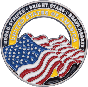 Star-Spangled American Flag Challenge Coin Main Image