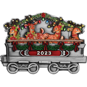 2023 Fiji Half Dollar Reindeer Stable Car for Santa Express Train Main Image