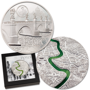 2022 Palau 3 oz. Silver $20 Tiffany Art - Rome Main Image