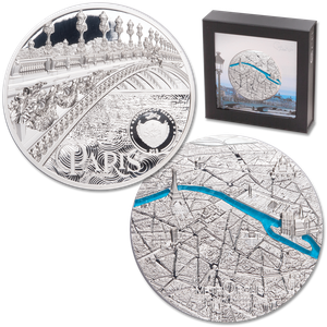 2021 Palau 3 oz. Silver $20 Tiffany Art - Paris, France Main Image
