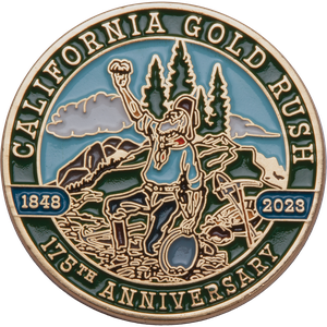 California Gold Rush 175th Anniversary Gold-Plated Challenge Coin Main Image