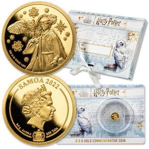 2022 Samoa 1/2 gram Gold $50 Tala Harry Potter Main Image