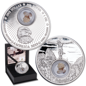 2023 Mesa Grande Tribe 1 oz. Silver Footsteps of Jesus - Golgatha Main Image