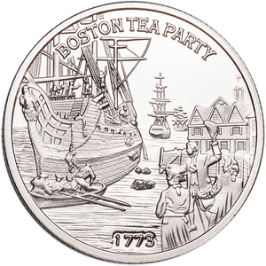 America 250th Niue Half Dollar Boston Tea Party Main Image