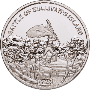 America 250th Niue Half Dollar Battle of Sullivan's Island Main Image