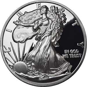 Walking Liberty Curved 1 oz. Silver Round Main Image