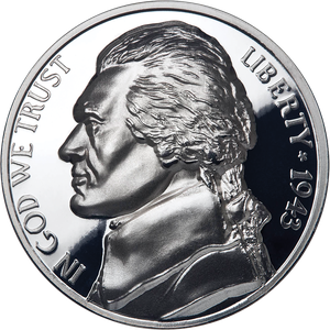 Thomas Jefferson Curved 1 oz. Silver Round Main Image