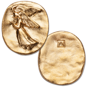 Gold-Plated Guardian Angel Pocket Charm Main Image