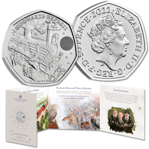2022 Great Britain 50 Pence Harry Potter Series in Folders - Hogwarts Express Main Image