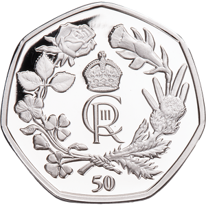2023 British Antarctic Territory Sterling Silver 50P King Charles III Main Image