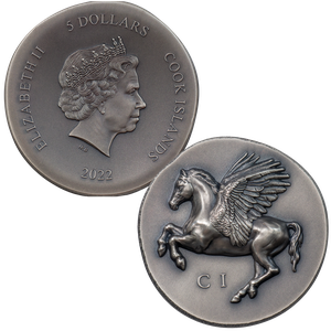 2022 Cook Islands 1 oz. Silver $5 Pegasus Main Image