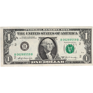 1969B $1 Federal Reserve Note Main Image