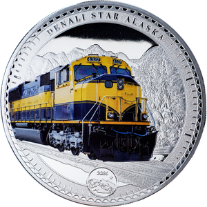 2025 Cameroon Train Denali Star Silver-Plated 1 Kilo 5000 Francs CFA Main Image