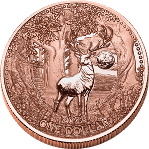 2025 Mesa Grande 5 oz. Copper $1 White Deer Main Image