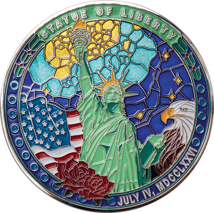Statue of Liberty 4 inch Challenge Coin Main Image