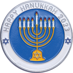 2023 Happy Hanukkah Challenge Coin Main Image