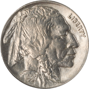 1937 Buffalo Nickel in Deluxe Holder Main Image