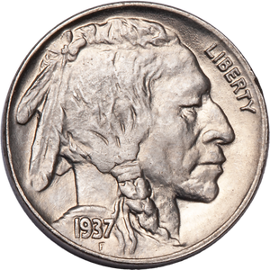 1937 Buffalo Nickel in Deluxe Holder Main Image