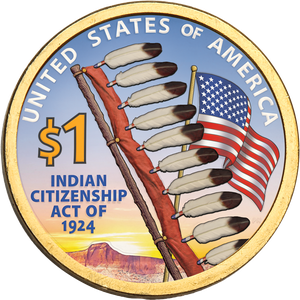 2024 Native American Dollar with Colorized Reverse Main Image