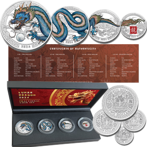 2024 Fiji Silver Year of the Dragon Fractional Set Main Image