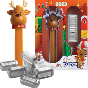 2023 PAMP Silver Reindeer PEZ Main Image