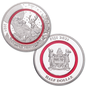 2021 Fiji Santa Claus Half Dollar Main Image
