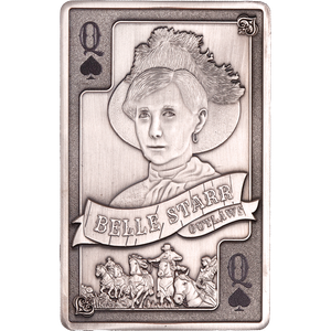 2024 Liberia $2 Wild West Royal Flush “Bad Guys” Series - Belle Starr Main Image