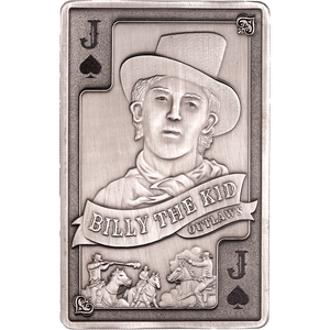 2024 Liberia $2 Wild West Royal Flush “Bad Guys” Series - Billy the Kid Main Image