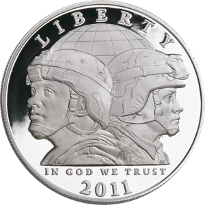 2011-S U.S. Army Commemorative Silver Dollar Main Image