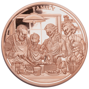 2024 Liberia 5 oz. Copper $1 Family Main Image
