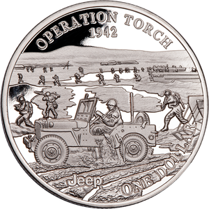 2025 Jeep Battles of WWII Liberia $1 Series - Operation Torch Main Image