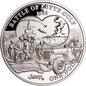 2025 Jeep Battles of WWII Liberia $1 Series - Battle of Leyte Gulf Main Image